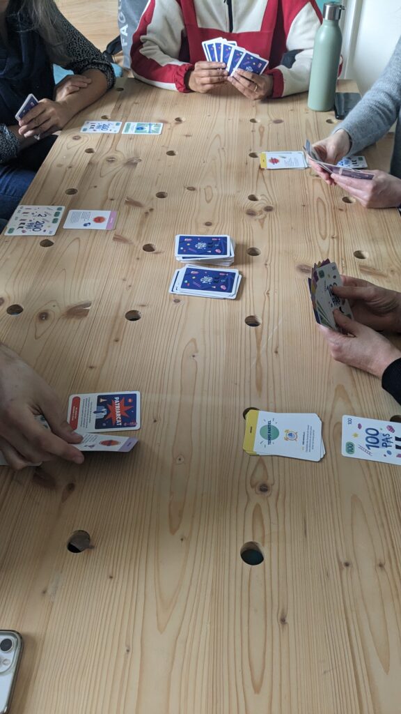 Partie avec le jeu Les Mille pas