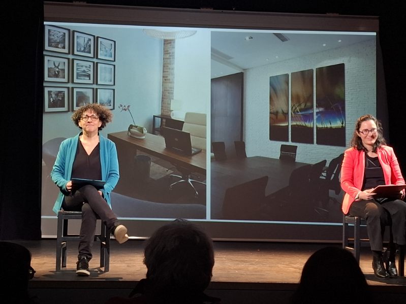 Saynètes théâtrales : Conférence avec Carole Bigot et Anabelle Pasillas