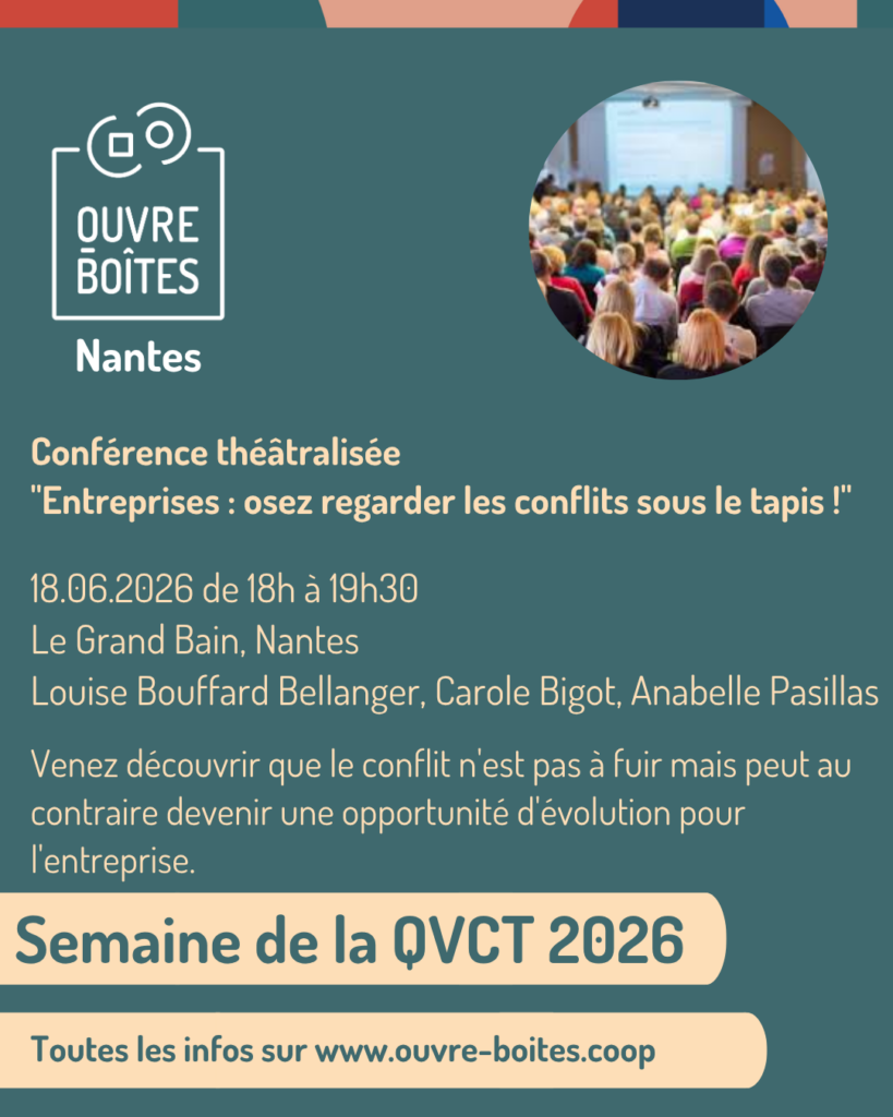 Conférence théâtralisée Entreprise Osez regarder les conflits sous le tapis